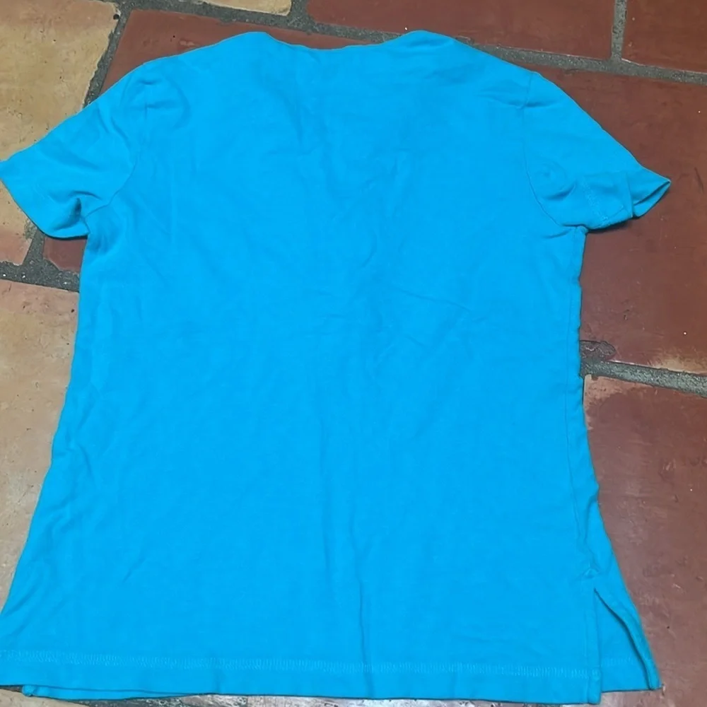 Tory Burch Blue Top - Has Small Stain At Front